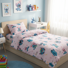 POSTELJINA DEČIJA STITCH ROZE